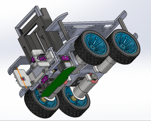 带夹爪的四轮驱动编程小车缩略图